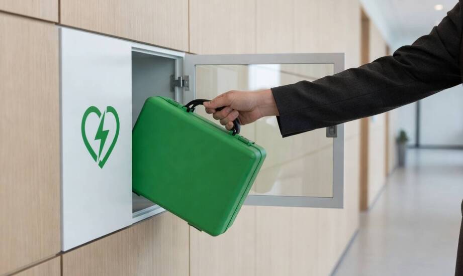 Jak opóźnienie defibrylacji wpływa na uszkodzenia mózgu i organizację AED w obiekcie