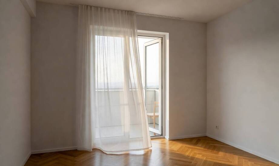 Jak dobrać firanę do dużego okna balkonowego, żeby nie utrudniała codziennego użytkowania