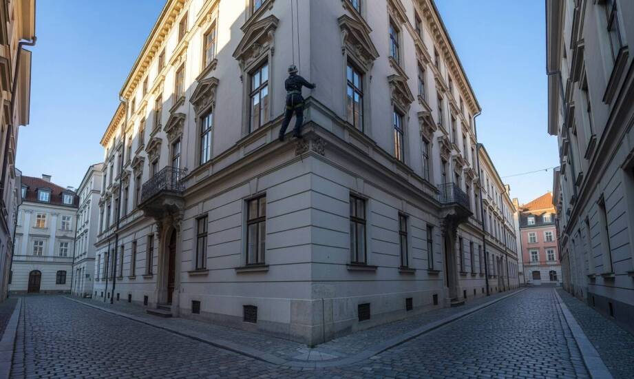 Jak dostęp linowy ogranicza ingerencję w otoczenie budynku przy pracach na elewacji i dachu
