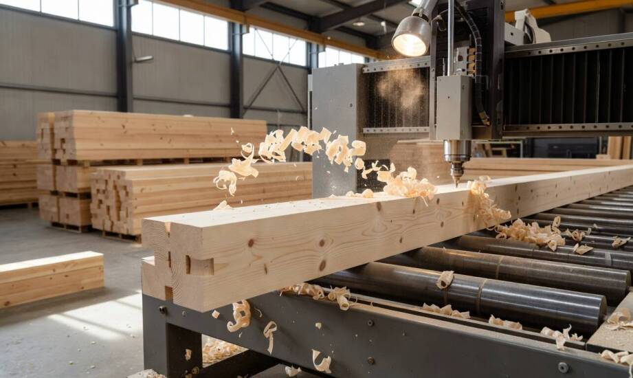 Jak projekt dachu przekłada się na prefabrykację więźby na maszynach CNC