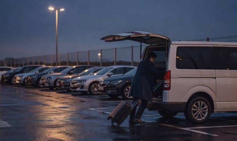 Jak wygląda odbiór auta po przylocie z parkingu z transferem przy łódzkim lotnisku