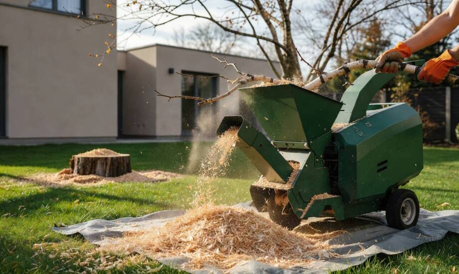 Po co rozdrabniać gałęzie po wycince i przycince drzew na terenie posesji