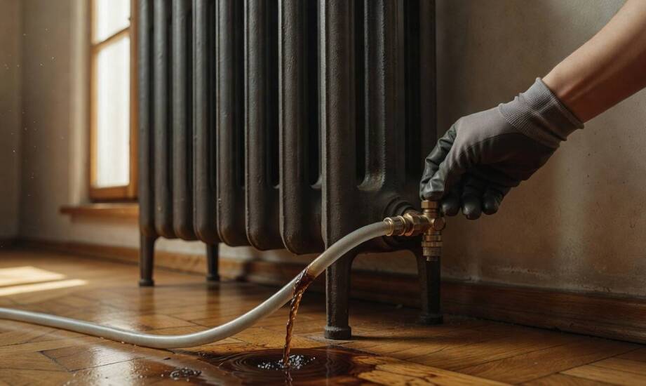 Co dzieje się w instalacji z żeliwnymi grzejnikami, gdy preparat rozpuszcza osady i szlam