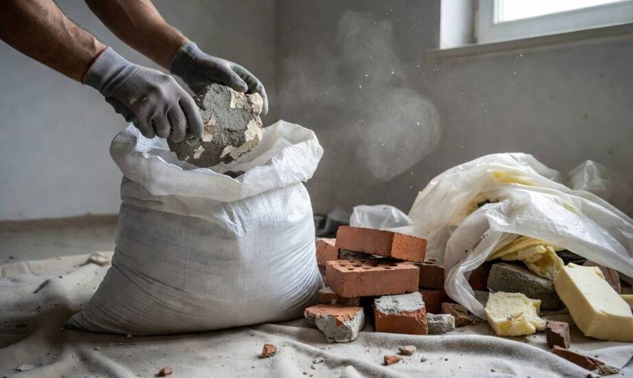 Które odpady z remontu można wrzucić do worka na gruz, a które trzeba odseparować