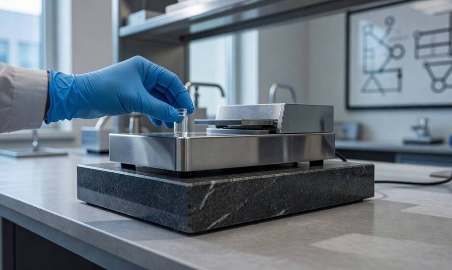 Jak materiały i konstrukcja stanowiska pod aparaturę pomiarową wpływają na dokładność i bezpieczeństwo pracy w laboratorium badawczym