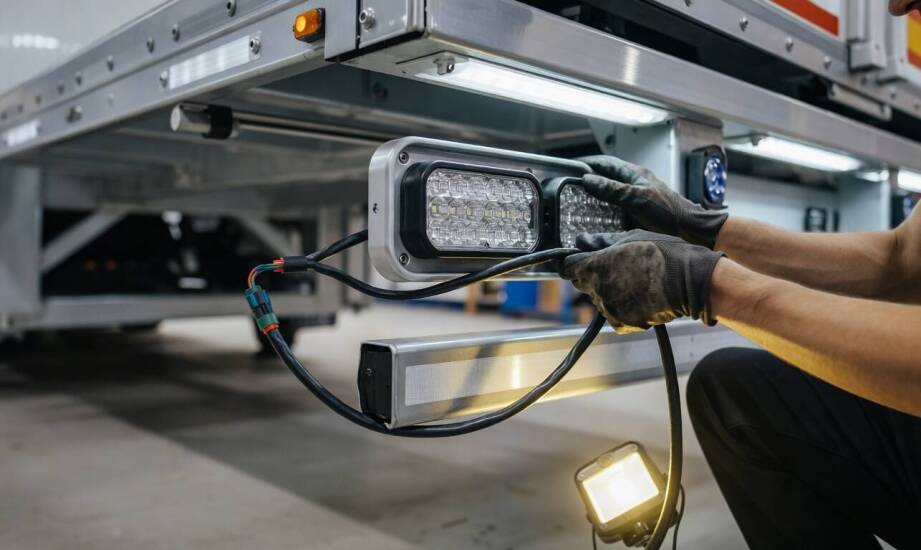 Jak dobrać lampy zespolone do naczepy z ruchomą podłogą, by uniknąć problemów z instalacją