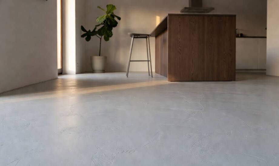 Dlaczego mikrocement i żywica zachowują się inaczej w salonie i kuchni