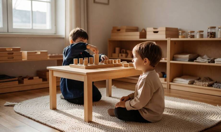 Jak mieszane grupy wiekowe w Montessori uczą młodsze dzieci samodzielności przez obserwację starszych
