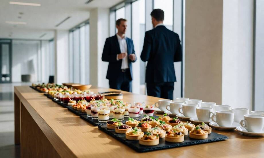 Bufet, serwis czy przerwy kawowe — jak rytm konferencji wyznacza wybór cateringu