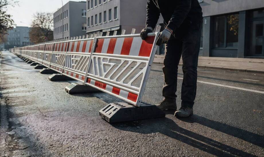 Jak dobrać lekką barierę tymczasową do budowy, imprezy i robót drogowych