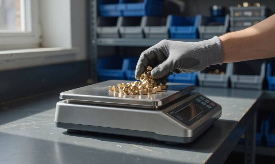 Jak waga elektroniczna przelicza próbkę na liczbę elementów w sklepie i magazynie