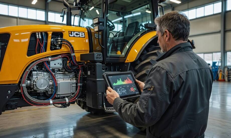 Co dzieje się po wykryciu usterki skrzyni biegów w JCB Fastrac