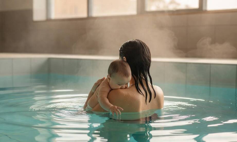 Reakcje niemowlęcia na wodę w basenie: temperatura, dotyk i sygnały komfortu