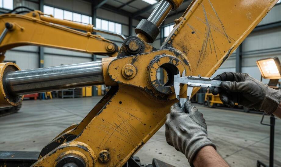 Jak luzy w przegubach przyspieszają zużycie siłownika hydraulicznego w koparce