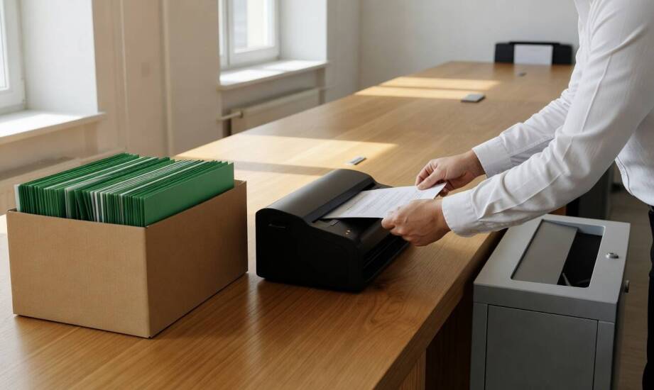 Jak rozdzielić dokumenty firmowe między archiwum, digitalizację i poufne niszczenie