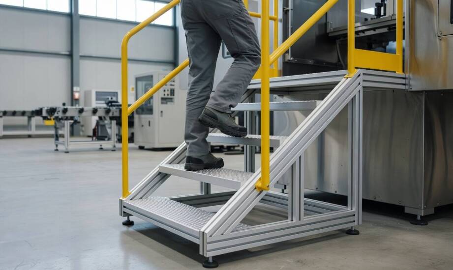 Jak aluminiowe konstrukcje robocze organizują bezpieczny dostęp do maszyn, instalacji i stref serwisowych