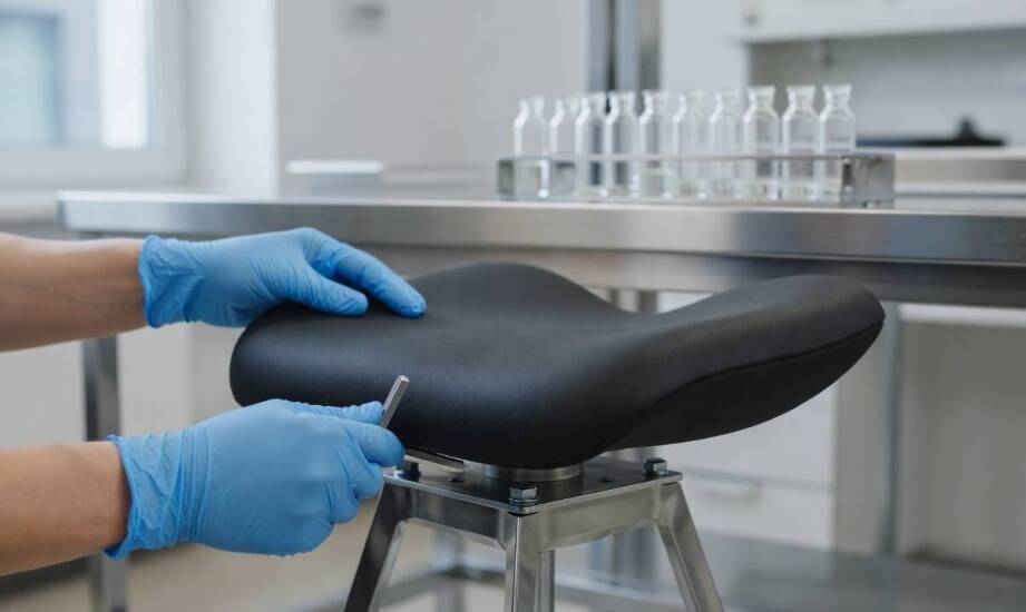 Budowa siedziska z integralnej pianki PU do hokera laboratoryjnego: trwałość, ergonomia i montaż
