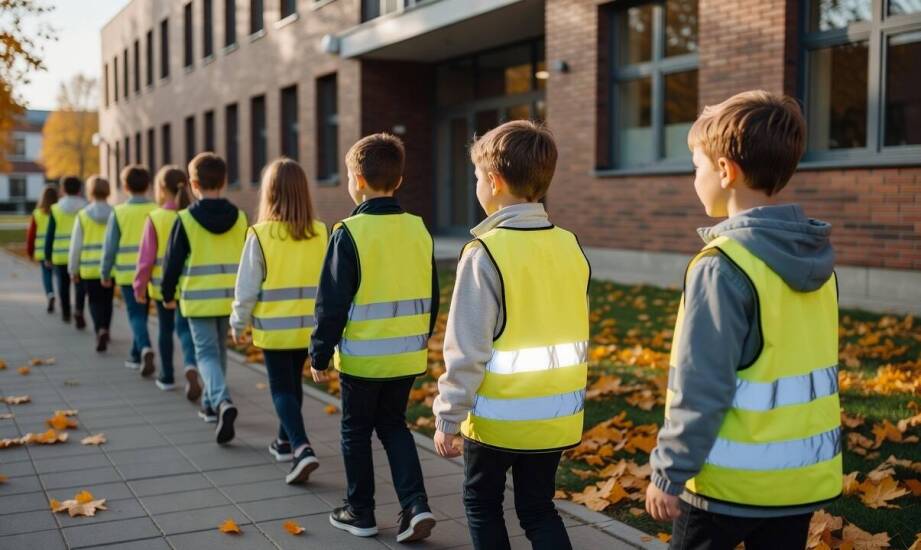 Kamizelka odblaskowa z logo w szkolnych akcjach bezpieczeństwa dzieci: kiedy ma sens dla marki lokalnej