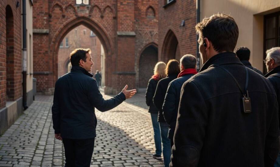 Jak licencjonowany przewodnik porządkuje zwiedzanie Torunia w grupie o różnych potrzebach