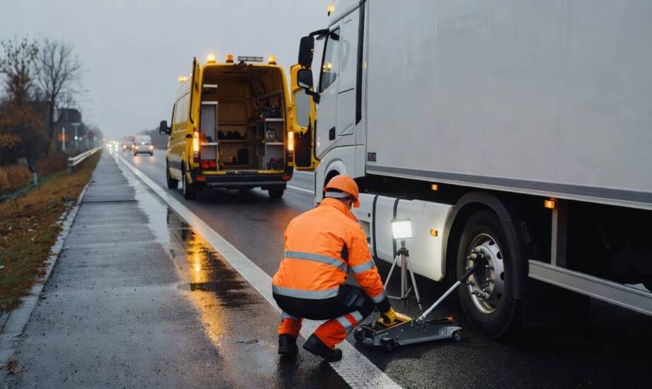 Procedura awaryjna floty ciężarowej: kiedy serwis opon z dojazdem ogranicza straty czasu