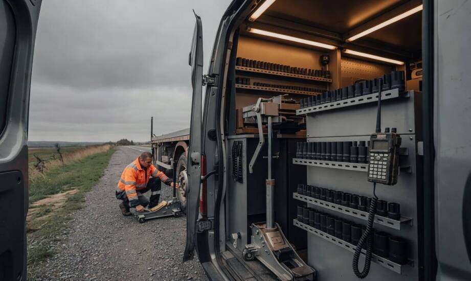 Logistyka dolnośląskich interwencji oponiarskich — podział ról między bazą a mechanikiem