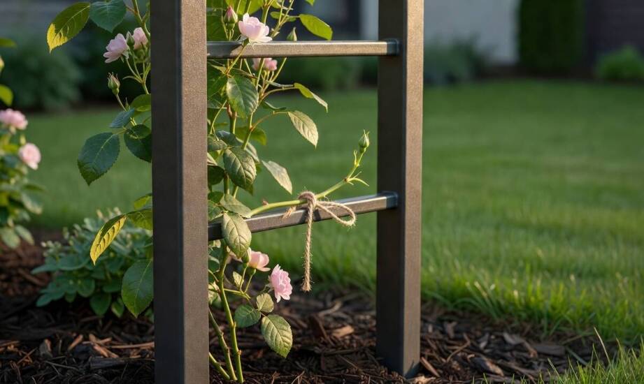 Jak metalowa pergola pomaga prowadzić róże pnące bez łamania delikatnych pędów