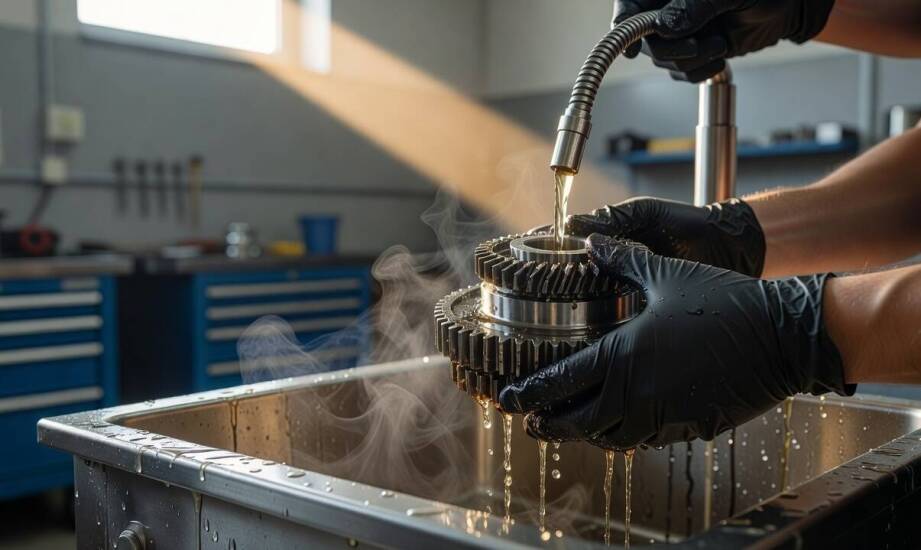 Jak myjka chemiczna usuwa olej z części i kiedy system biologiczny nie wystarcza