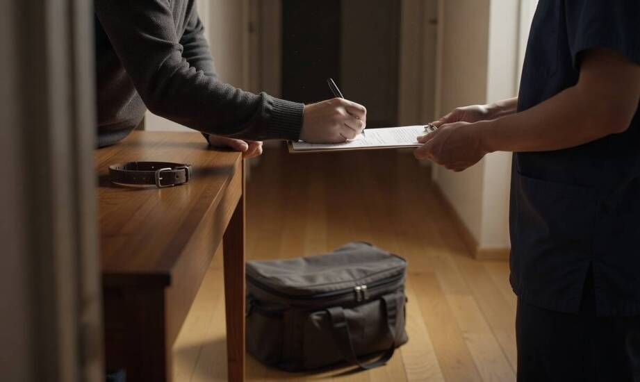 Po domowej eutanazji zwierzęcia: jak przebiega przekazanie ciała i dalsze formalności