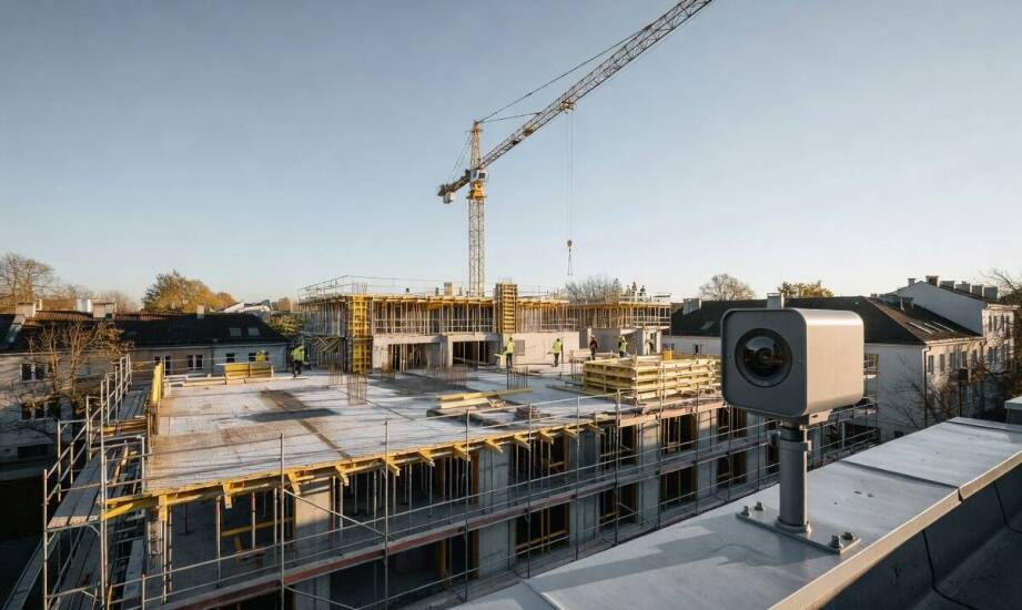 Jak timelapse z budowy wspiera stałą produkcję wideo dla deweloperów