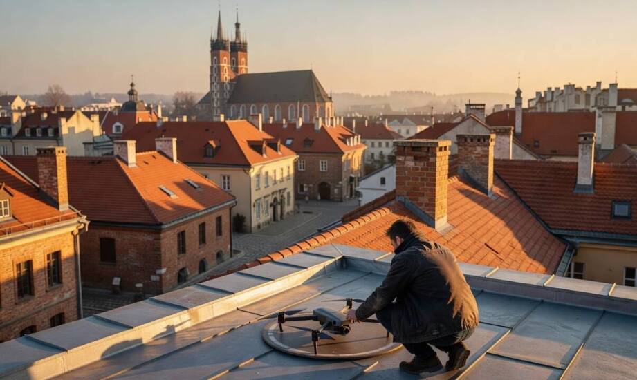 Logistyka ujęć lotniczych nad miastem — jak zaplanować lot wśród zabytkowej architektury