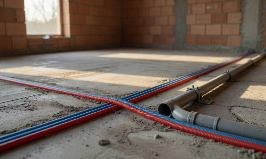 Planowanie instalacji wodno-kanalizacyjnej w nowym domu — kluczowe decyzje o materiałach, układzie rur i spadkach