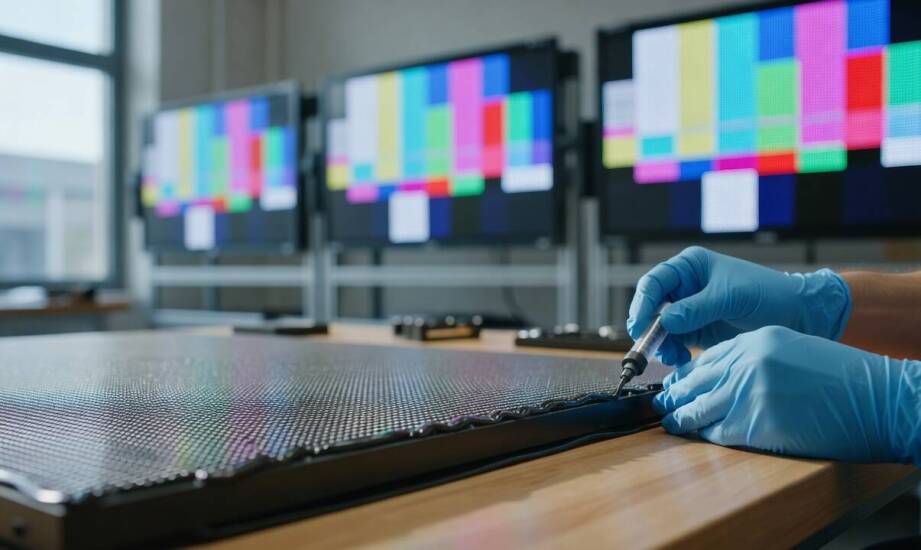 Od selekcji komponentów do uszczelnienia — etapy produkcji zewnętrznego ekranu LED decydujące o jego żywotności