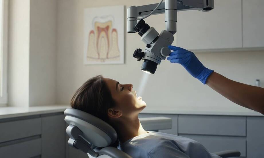 Mikroskop w endodoncji — jak powiększenie obrazu i oświetlenie wpływają na przebieg procedur kanałowych