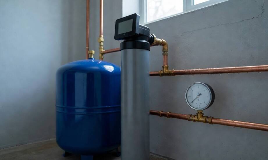 Jak stacja uzdatniania zmienia warunki pracy pompy i zbiornika hydroforowego w domowej instalacji