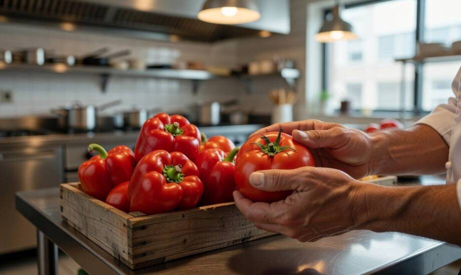 Weryfikacja pomidorów i papryki w dostawie — na co zwrócić uwagę, by uniknąć strat w kuchni restauracyjnej
