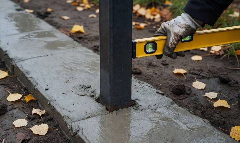Jak warunki gruntowe i strefy przemarzania wpływają na głębokość osadzania słupków pod panele