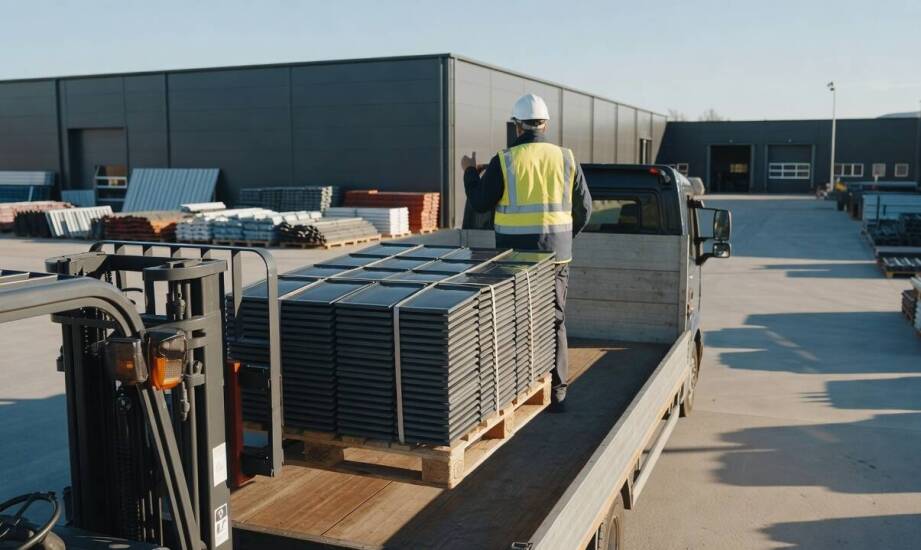 Logistyka materiałów dekarskich — jak przebiega kompletacja i dostawa z magazynu na plac budowy