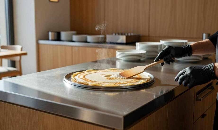 Projektowanie strefy live cooking na śniadaniach hotelowych — rola mebli na wymiar
