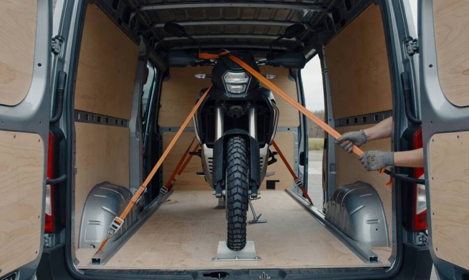 Dlaczego przewóz motocykla lub quada w przestrzeni ładunkowej busa wymaga rygorystycznego zabezpieczenia