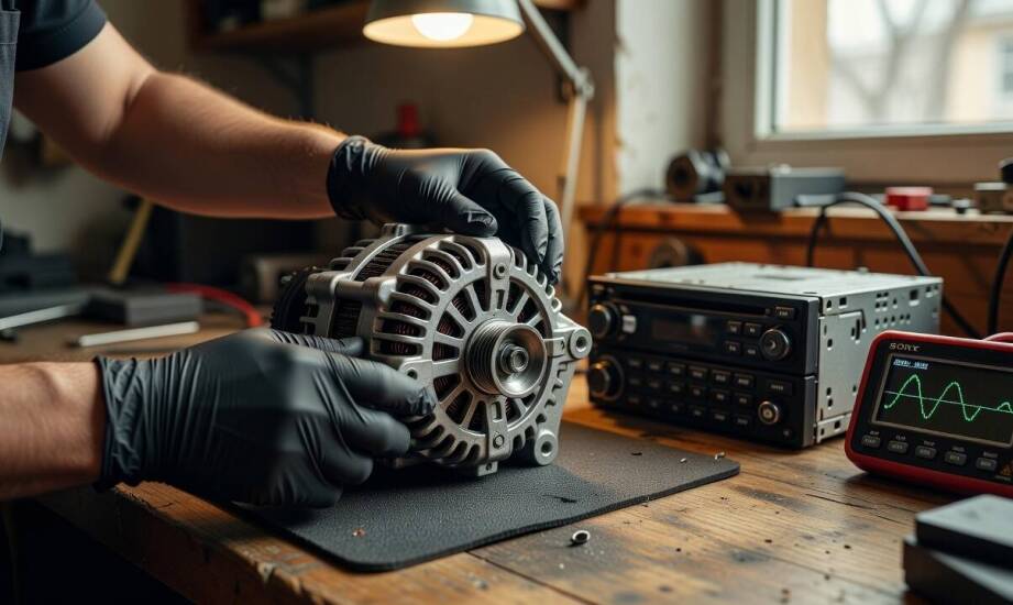 Awarie sprzętu audio a układ ładowania — dlaczego zużyty alternator niszczy odtwarzacze płyt