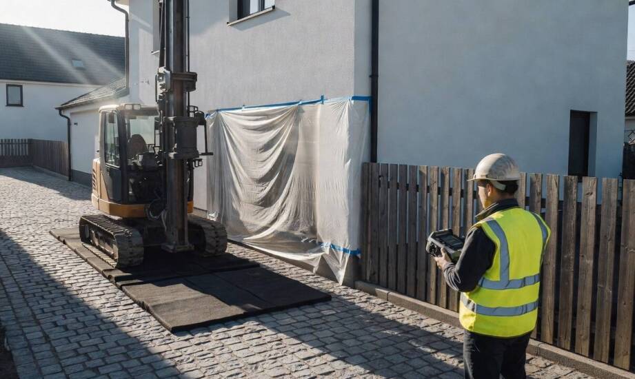 Gęsta zabudowa a wjazd ciężkiego sprzętu — jak zaplanować przestrzeń na prace wiertnicze
