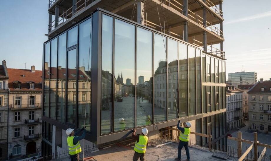 Fasada słupowo-ryglowa a modułowa — na czym polegają różnice w budowie szklanych elewacji