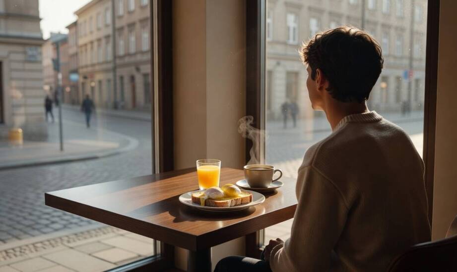 Śniadanie w obiekcie i obiadokolacja po powrocie — jak wewnętrzna gastronomia upraszcza logistykę miejskiego urlopu