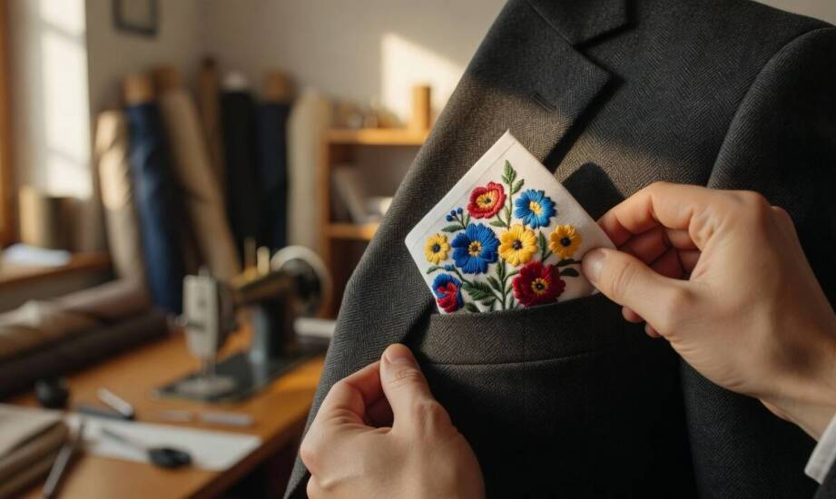 Regionalne wzornictwo w męskiej elegancji: jak haft kaszubski odmienia klasyczne dodatki do stroju wizytowego