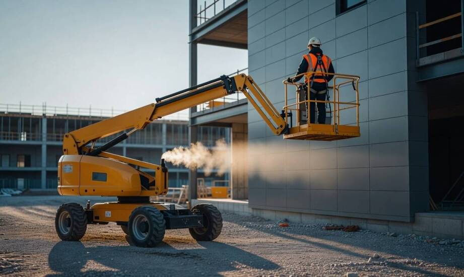 Organizacja prac wysokościowych z silnikiem Diesla — zarządzanie hałasem, tankowaniem i emisją spalin