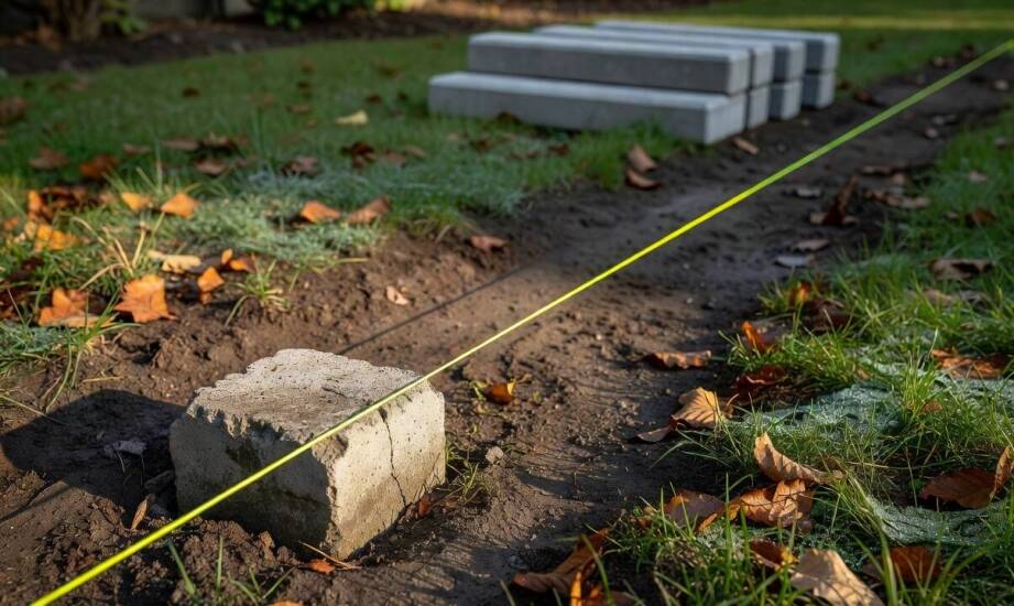 Znak geodezyjny a linia płotu — jak zaplanować ogrodzenie betonowe względem słupków granicznych, aby uniknąć błędów
