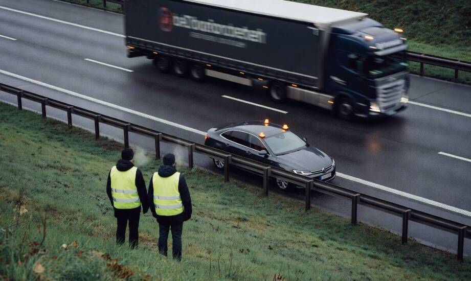 Awaria na autostradzie A4 — ewakuacja ze zwężeń i odcinków pozbawionych pełnego pasa awaryjnego