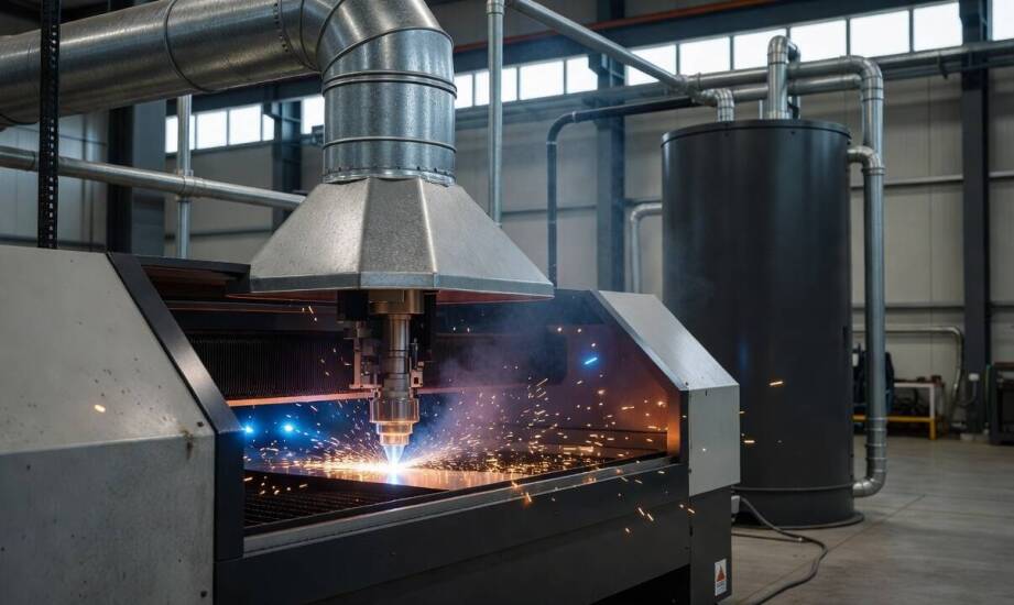 Droga pyłu metalicznego: jak układy filtracyjne separują opary i cząstki stałe w hali produkcyjnej
