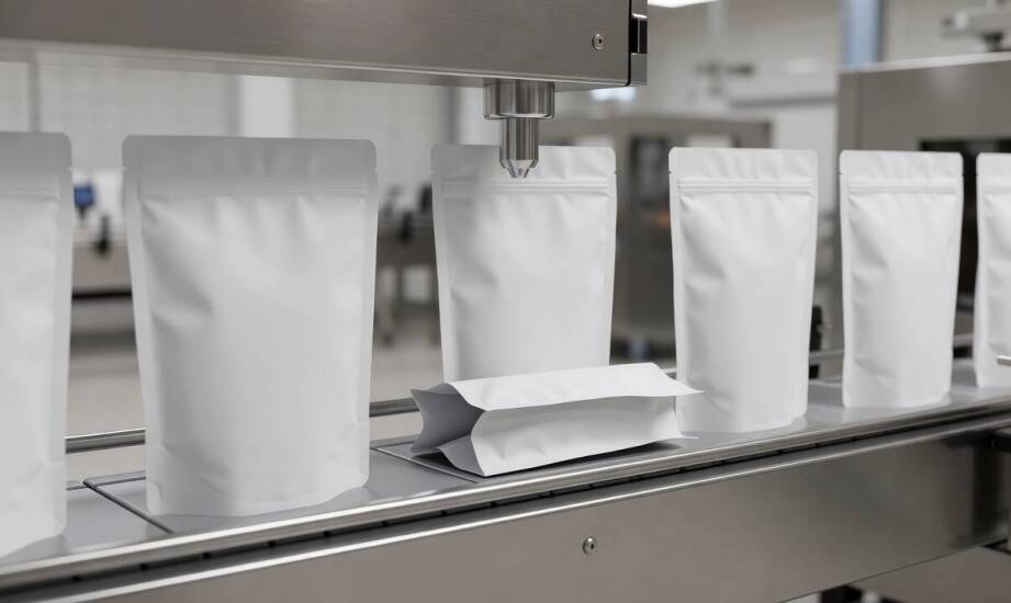 Rodzaje profilowania dna w opakowaniach stojących a wydajność napełniania produktów sypkich