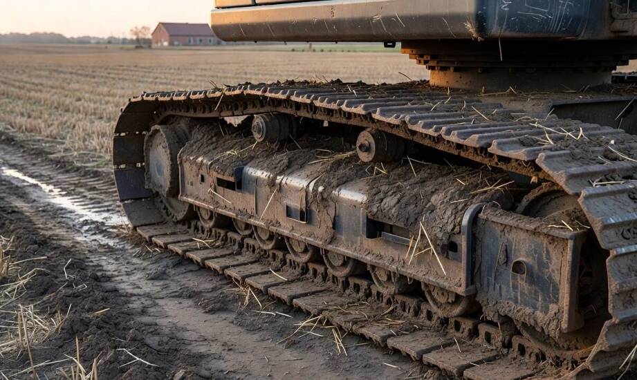 Mechanizmy zużycia układu jezdnego w koparkach pracujących na terenie gospodarstwa rolnego